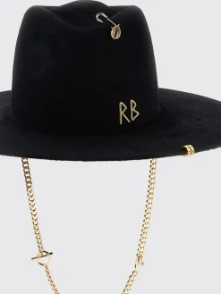 Cappello Ruslan Baginskiy in feltro di lana con applicazioni