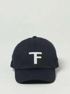 Cappello Tom Ford in cotone con logo ricamato
