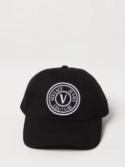 Cappello Versace Jeans Couture in cotone con logo ricamato