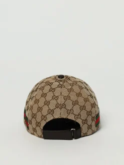 Cappello Web Gucci in tessuto GG Supreme jacquard