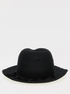 Cappello Yohji Yamamoto in feltro di lana effetto used