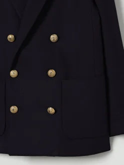 Cappotto a doppiopetto in lana vergine Balmain