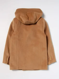 Cappotto Balmain Kids in lana e mohair