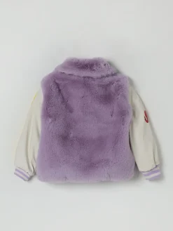 Cappotto con Grafica Amici della Terra in Teddy Stella McCartney Kids