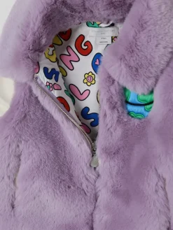 Cappotto con Grafica Amici della Terra in Teddy Stella McCartney Kids