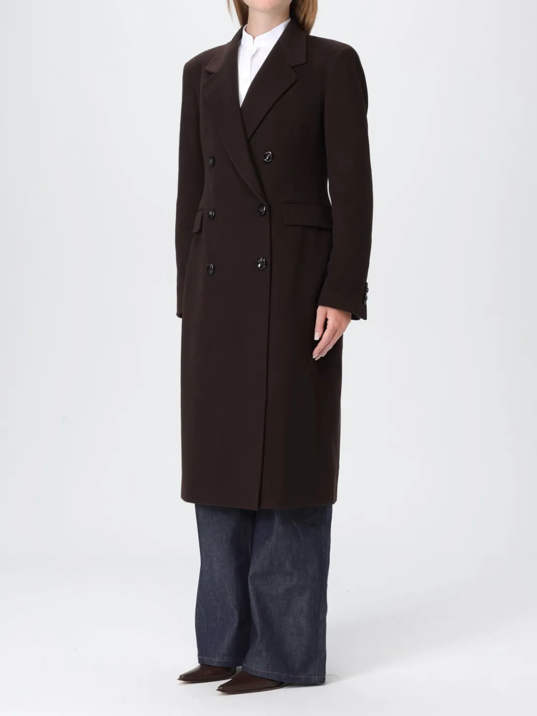 Cappotto doppiopetto Tagliatore in lana vergine e cashmere