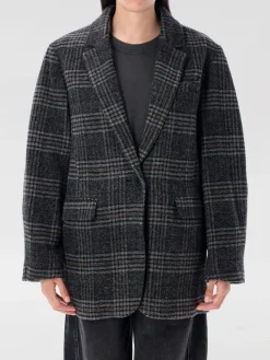 Cappotto monopetto Isabel Marant Etoile in lana vergine check