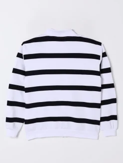 Cardigan a righe in cotone EA7