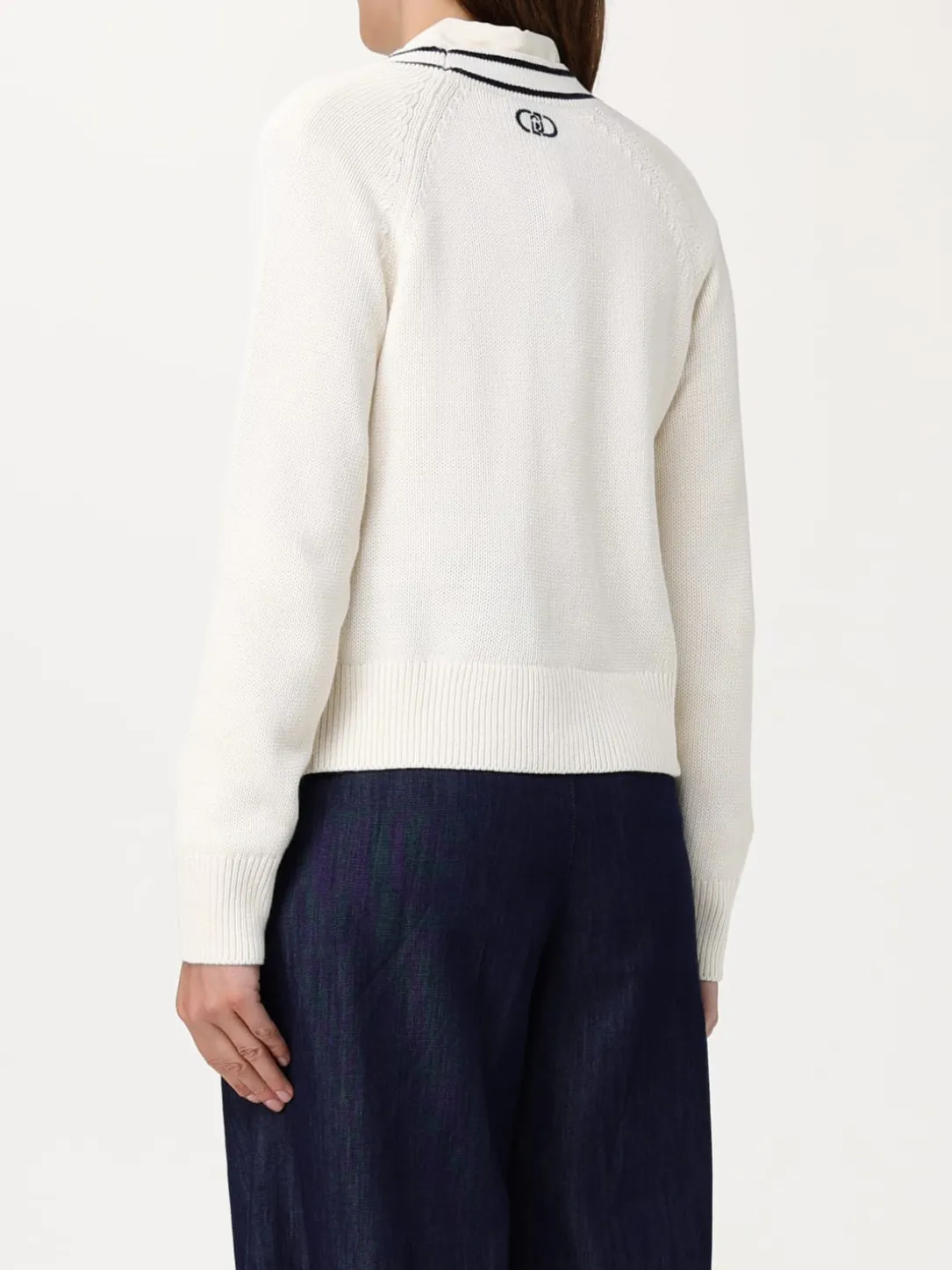 Cardigan a v Liu Jo in cotone con paillettes