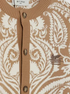 Cardigan Etro in misto lana con motivo Paisley