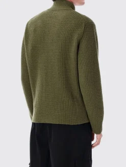 Cardigan in misto lana con logo C.P. Company