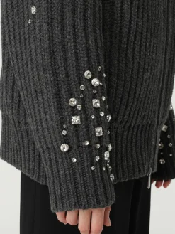 Cardigan Pinko in misto lana con strass