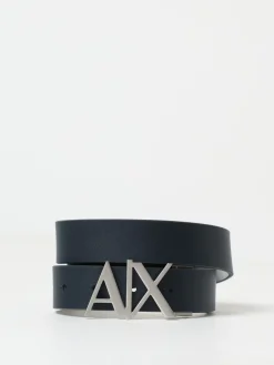 Cintura Armani Exchange reversibile in pelle a grana