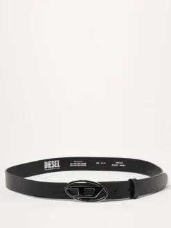 Cintura B-1DR Diesel in pelle con fibbia smaltata