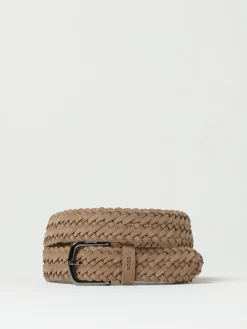 Cintura Boss in camoscio intrecciato