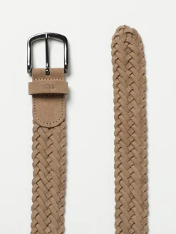 Cintura Boss in camoscio intrecciato