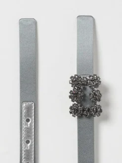 Cintura Efflorescence Roger Vivier in raso con fibbia gioiello