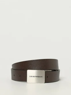 Cintura Emporio Armani reversibile in pelle a grana