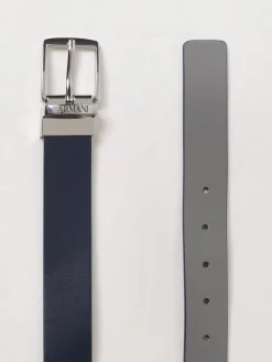 Cintura Emporio Armani reversibile in pelle sintetica