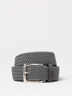 Cintura Fay Junior in tessuto intrecciato stretch e camoscio