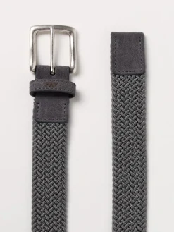 Cintura Fay Junior in tessuto intrecciato stretch e camoscio