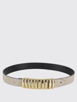Cintura Federica Tosi in pelle con anelli metallici