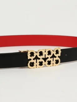 Cintura Gancini Ferragamo reversibile in pelle