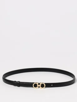 Cintura Gancini Ferragamo in pelle a grana