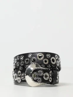 Cintura Golden Goose in pelle con occhielli metallici