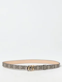 Cintura Marmont Gucci reversibile in pelle e tessuto GG Supreme