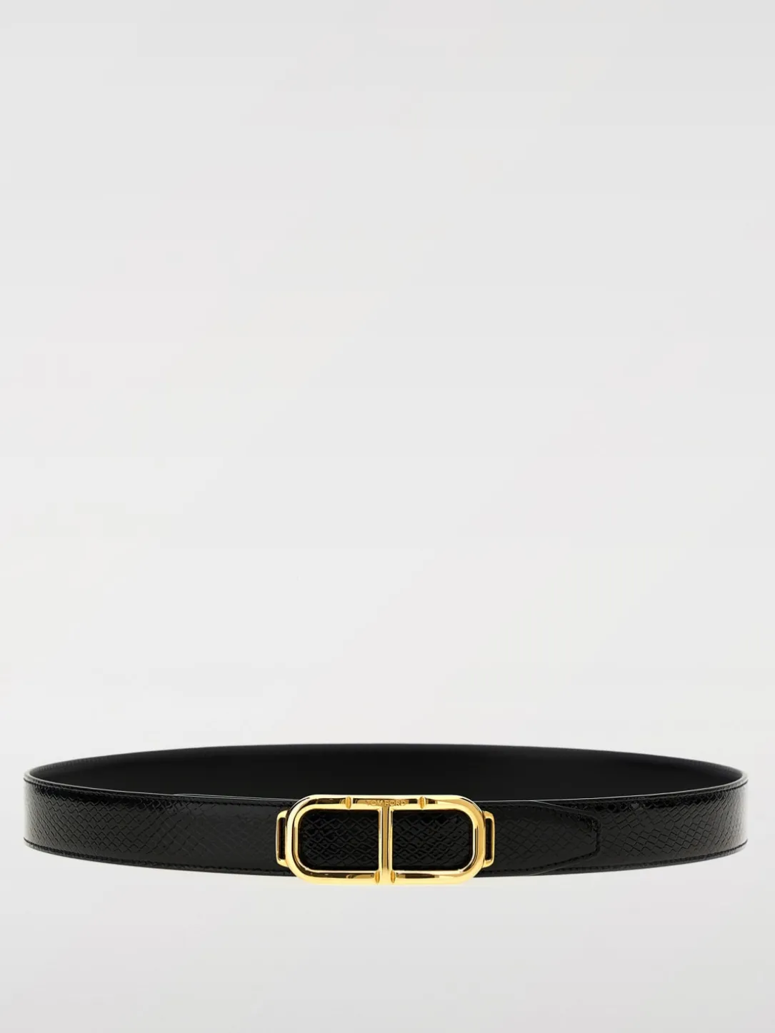 Cintura T Tom Ford in pelle stampa pitone