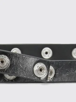 Cintura The Attico in pelle increspata con borchie