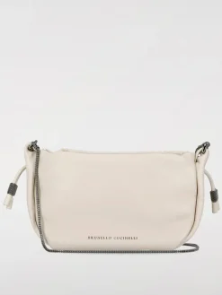 Clutch Brunello Cucinelli in pelle con monile