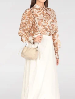 Clutch Brunello Cucinelli in pelle con monile