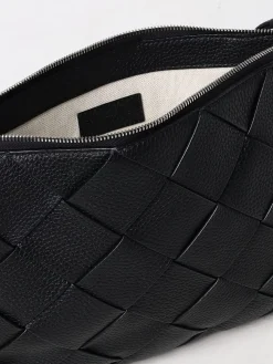 Clutch Diago Bottega Veneta in pelle a grana intrecciata