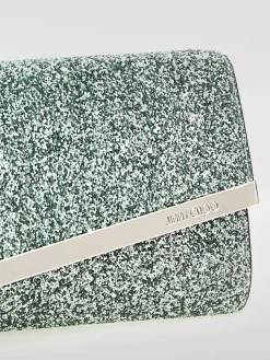 Clutch Emmie Jimmy Choo in glitter e pelle