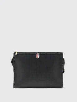 Clutch Thom Browne in pelle di vitello a grana