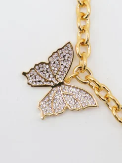 Collana Blumarine in ottone con ciondoli di strass