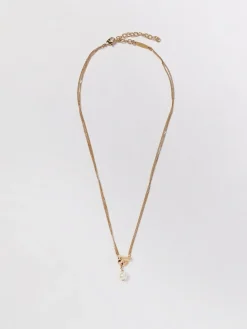 Collana Gancini Ferragamo in ottone con perla sintetica