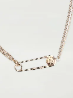 Collana Medusa Pin Versace in ottone