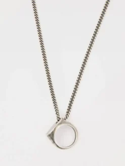 Collana MM6 Maison Margiela in ottone con ciondolo