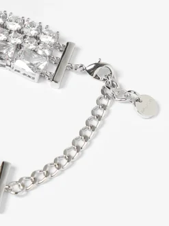 Collana Self-Portrait in ottone con pavè di strass