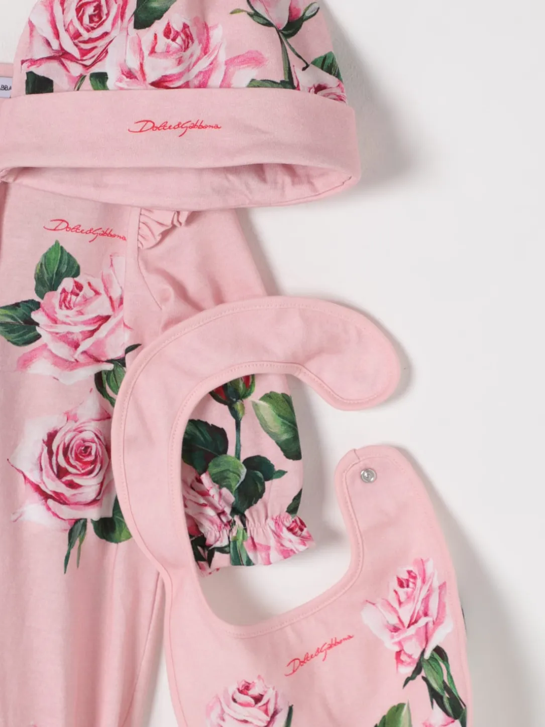 Coordinato 3 pezzi in cotone floreale Dolce & gabbana