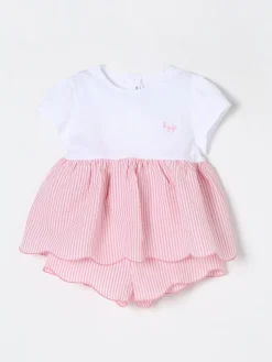 Coordinato in cotone a righe Il Gufo