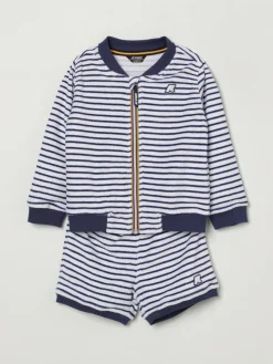 Coordinato in cotone a righe K-way