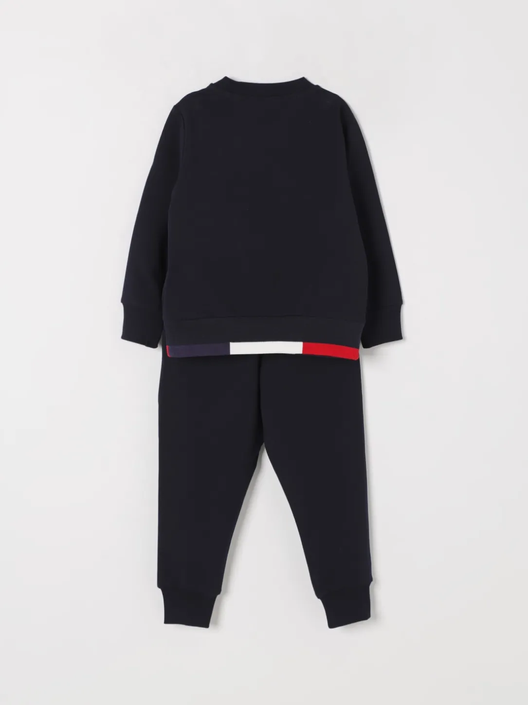 Coordinato in cotone basic con logo Moncler