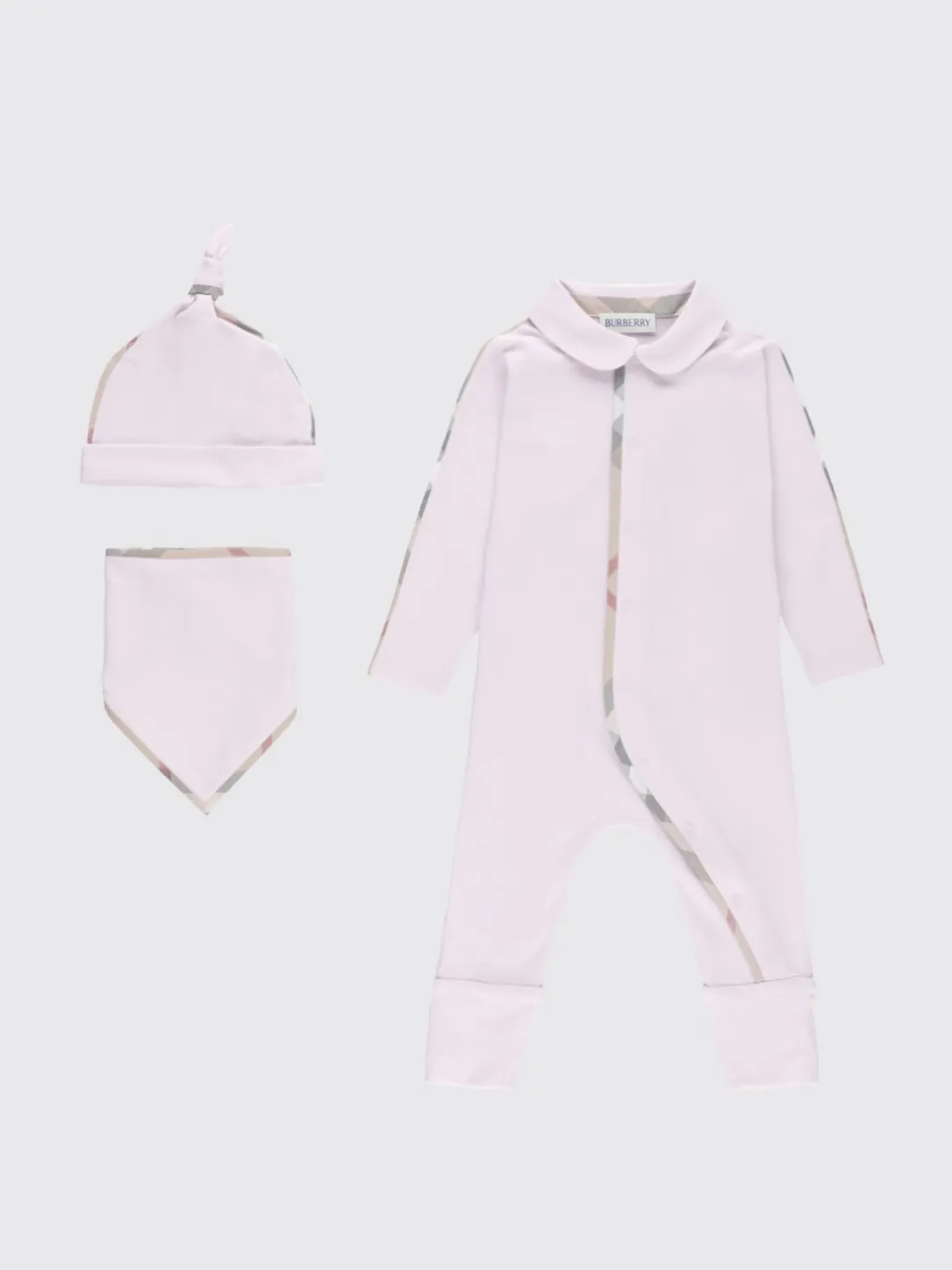 Coordinato in cotone check Burberry