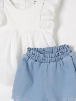 Coordinato in cotone Chloè con ricami