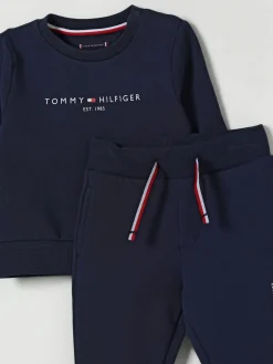 Coordinato in cotone con logo Tommy Hilfiger