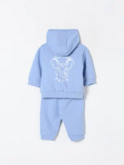 Coordinato in cotone con stampa Elefante Kenzo Kids